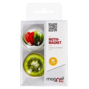 Magnesy Magnet Arbuz/Kiwi, 2szt 3.5cm
